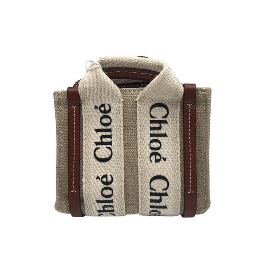 Chloe Woody Nano Canvas Shoulder Bag - Exquisite Craftsmanship