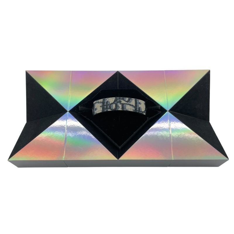 Christian Dior Oblique Bracelet in Navy Canvas - Exquisite Luxury