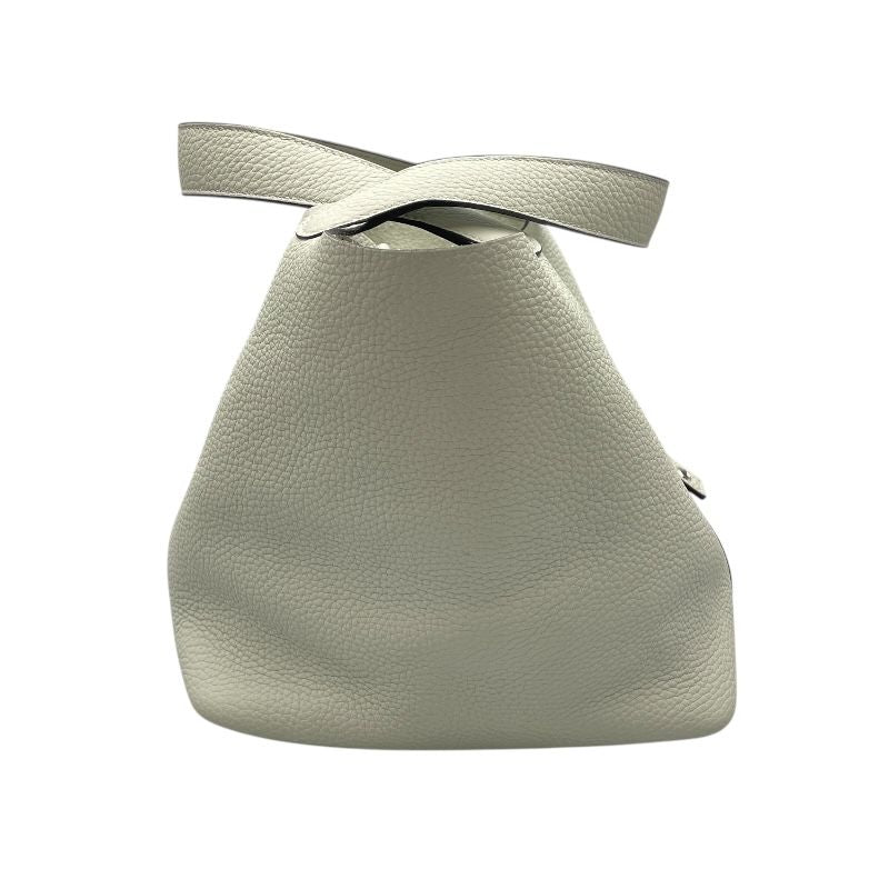 HERMES Picotin Lock MM Handbag in Green Veil with Silver Hardware