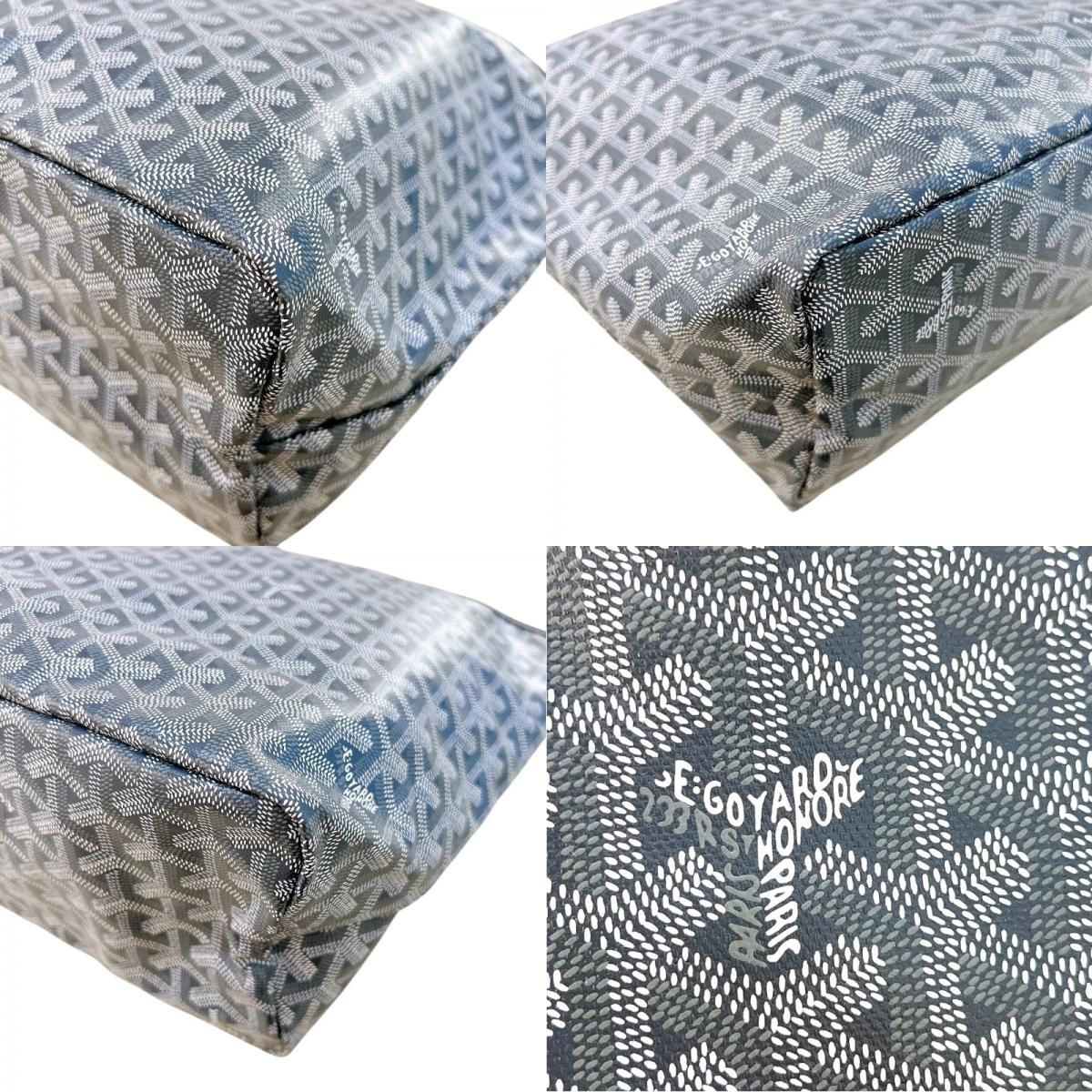 GOYARD Saint Louis PM Grey Goyardine Canvas Tote Bag for Women