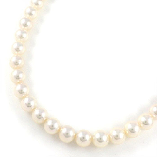 MIKIMOTO 7.0-7.5mm Pearl Necklace in Silver 925 - Exquisite Craftsmanship