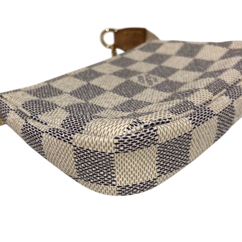 Louis Vuitton Mini Pochette Accessoires N58010 - White Damier Azur Canvas