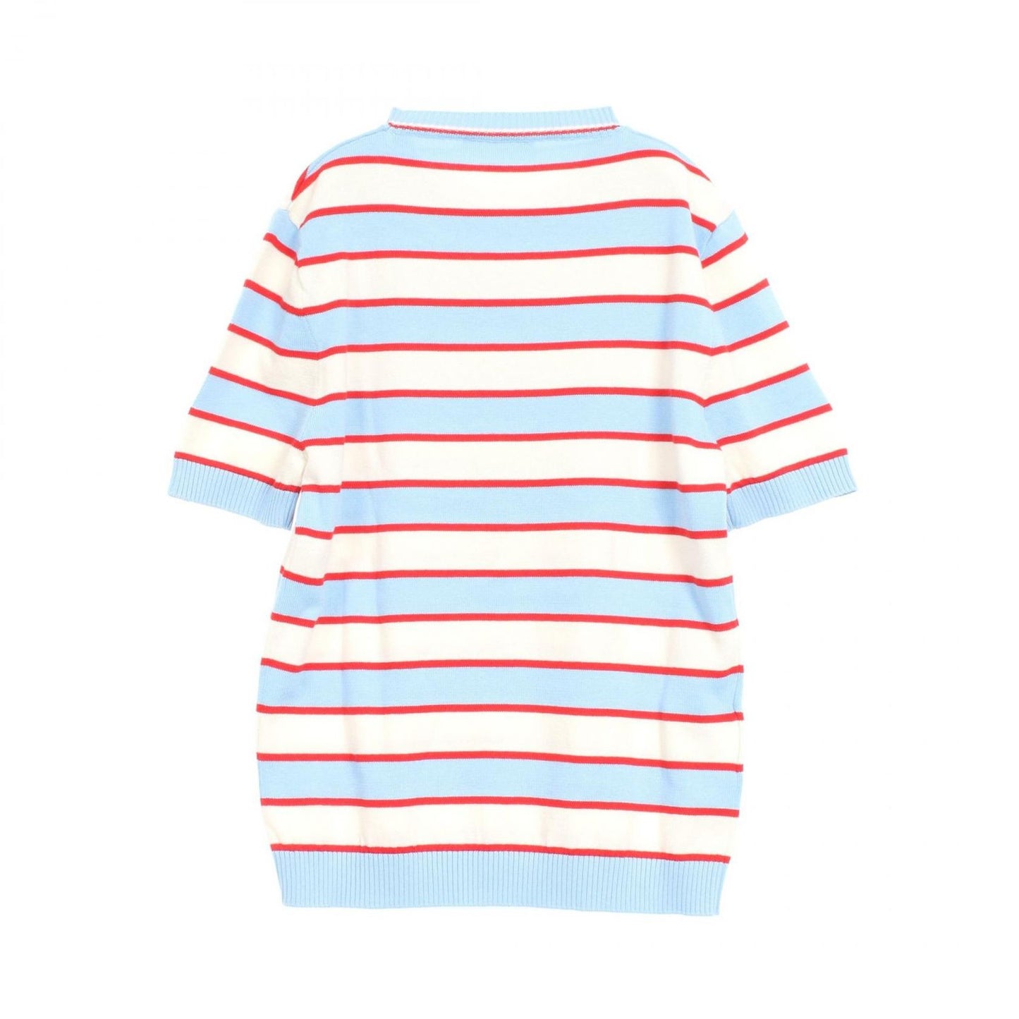 PRADA Striped Cotton Crew Neck Sweater - Timeless Elegance