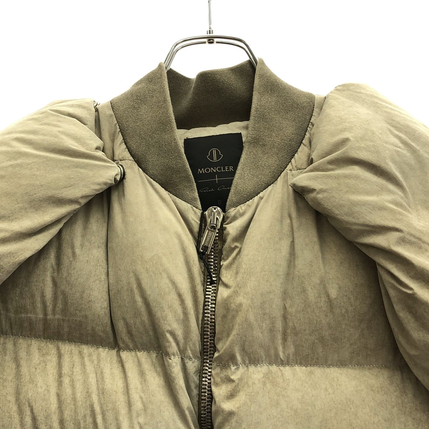 MONCLER Beige Cotton Down Jacket - Exquisite Craftsmanship