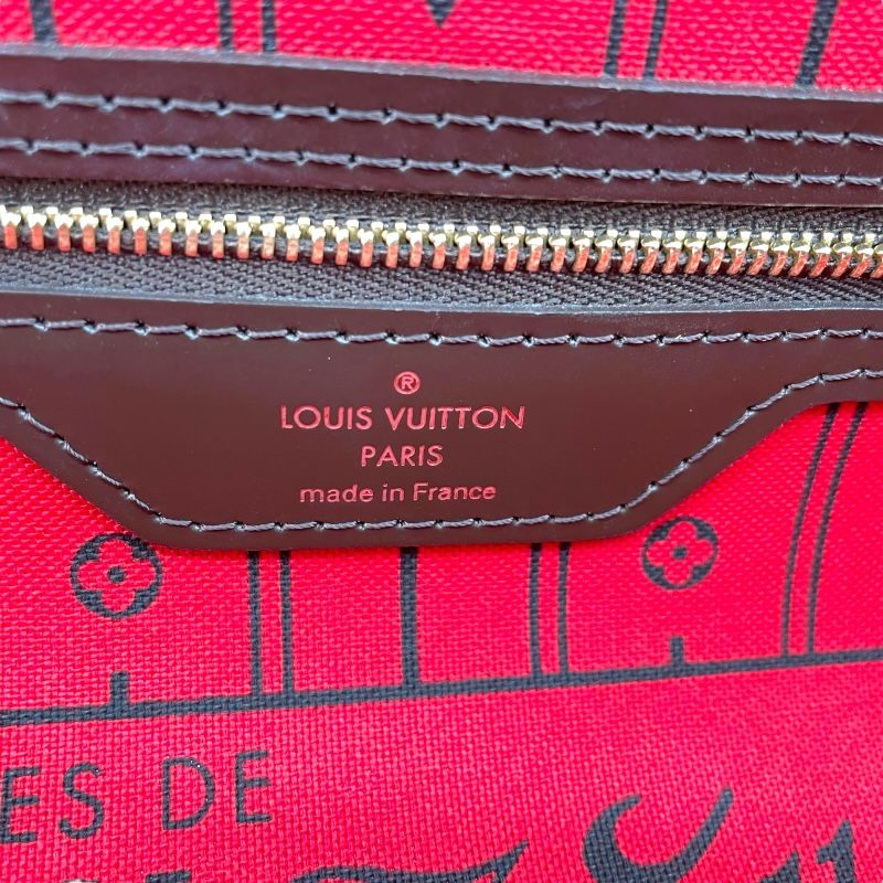 Louis Vuitton Neverfull MM Damier Brown Tote Bag - Timeless Elegance