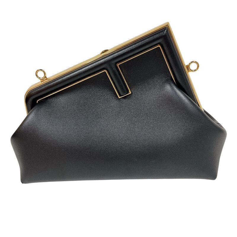 Fendi First Small Black Leather Shoulder Bag - Exquisite Craftsmanship