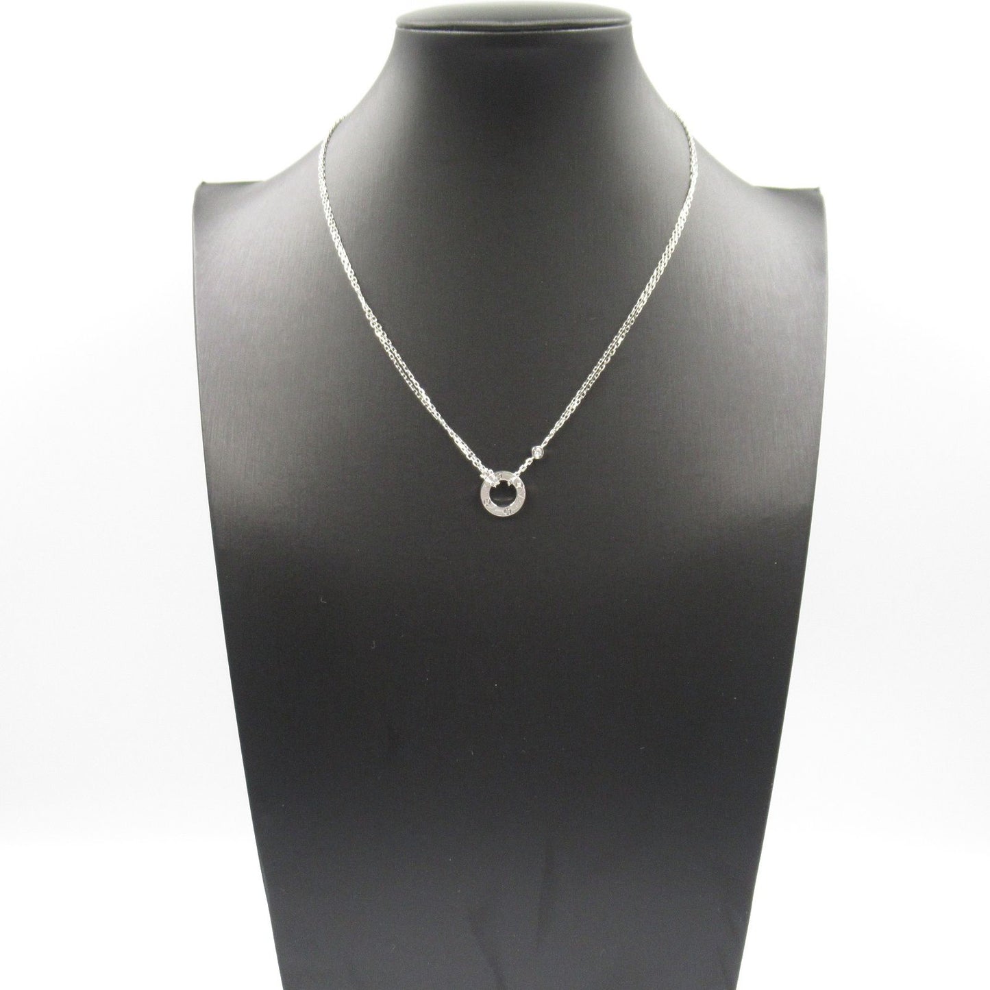 CARTIER Love Circle Diamond Necklace in 18K White Gold