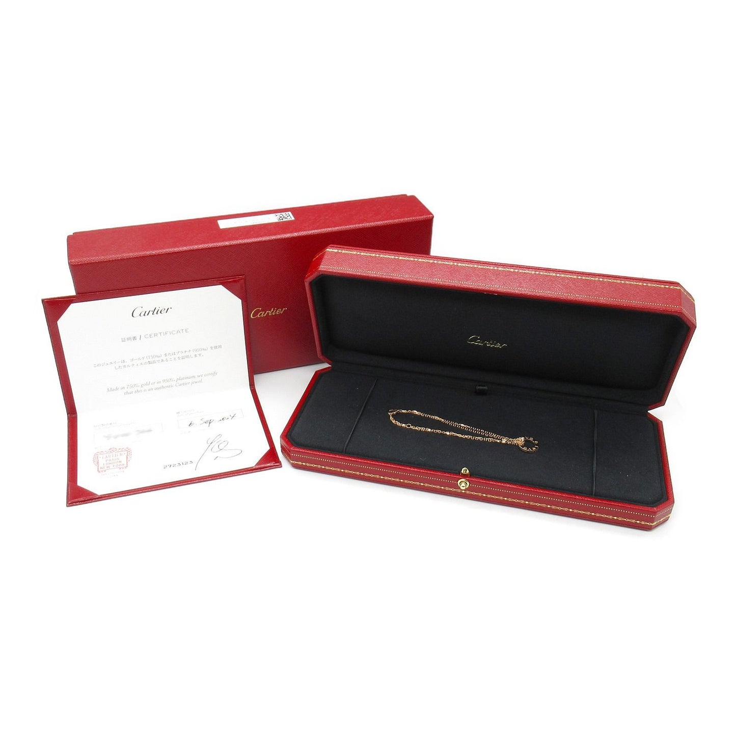 CARTIER Love Circle Diamond Bracelet in 18K Pink Gold