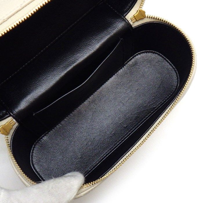 YSL Gabby Vanity Shoulder Bag in Vintage White Lambskin
