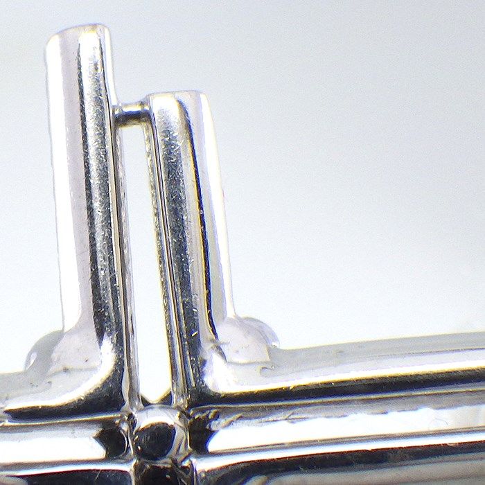 Exquisite Pink Diamond Cross Necklace in K18 White Gold