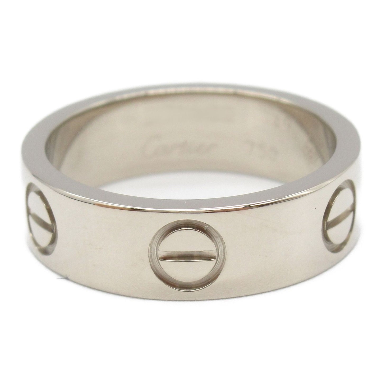 Cartier Love Ring in K18 White Gold - Timeless Elegance