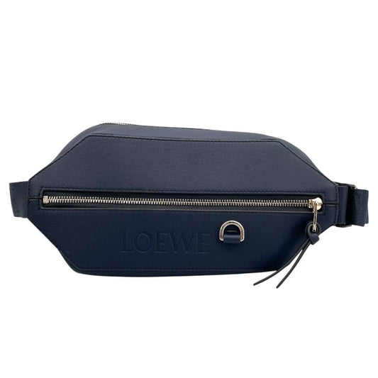 LOEWE Convertible Sling Bag in Navy Leather - Exclusive Design