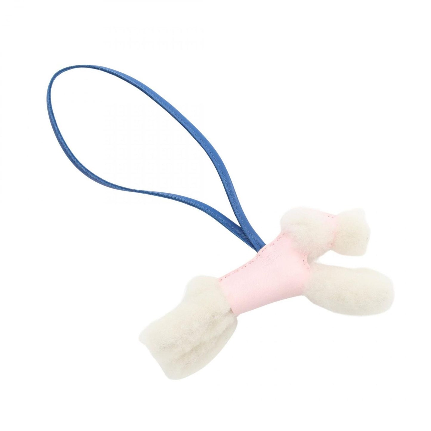 HERMES Buddy Charm in Rose Darlin & Blue France - Unused Luxury Accessory