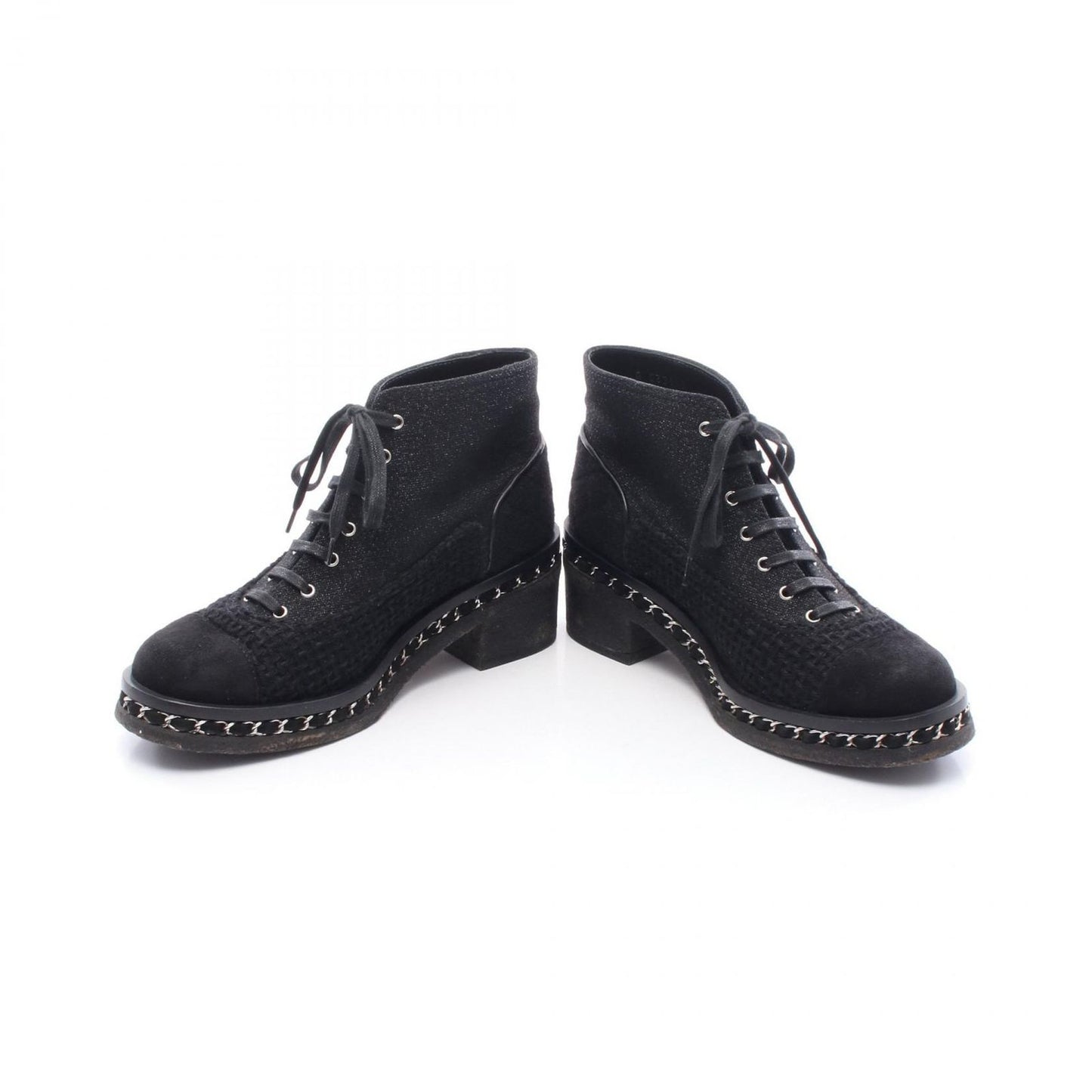 CHANEL Matelassé Suede Wool Boots - Timeless Elegance