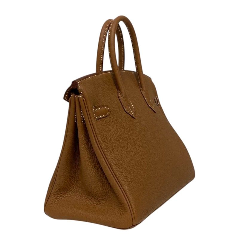 HERMES Birkin 25 W刻 Gold & Silver Hardware Handbag