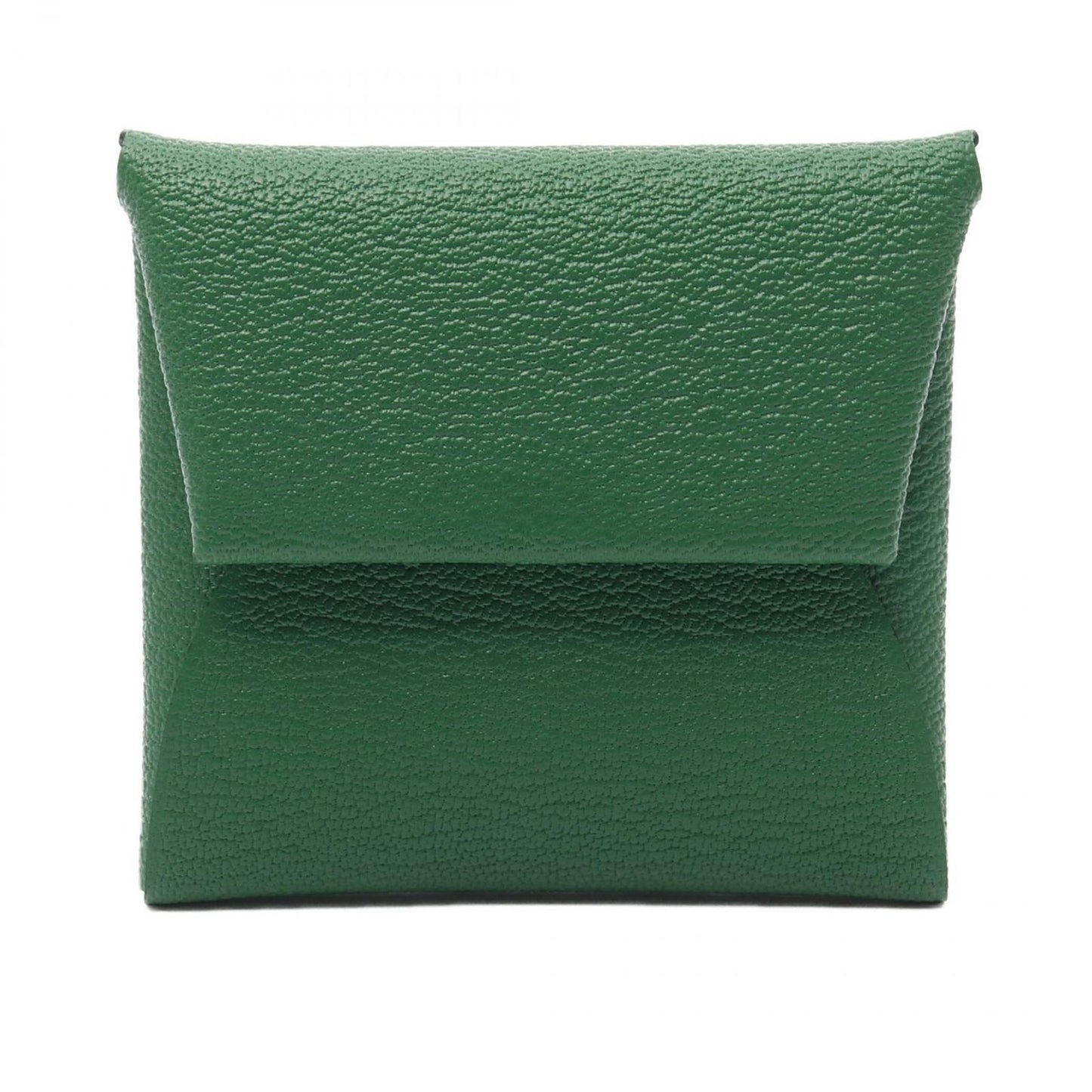 HERMES Bastia Verso Coin Case in Bamboo/Rose Darlene Goat Skin