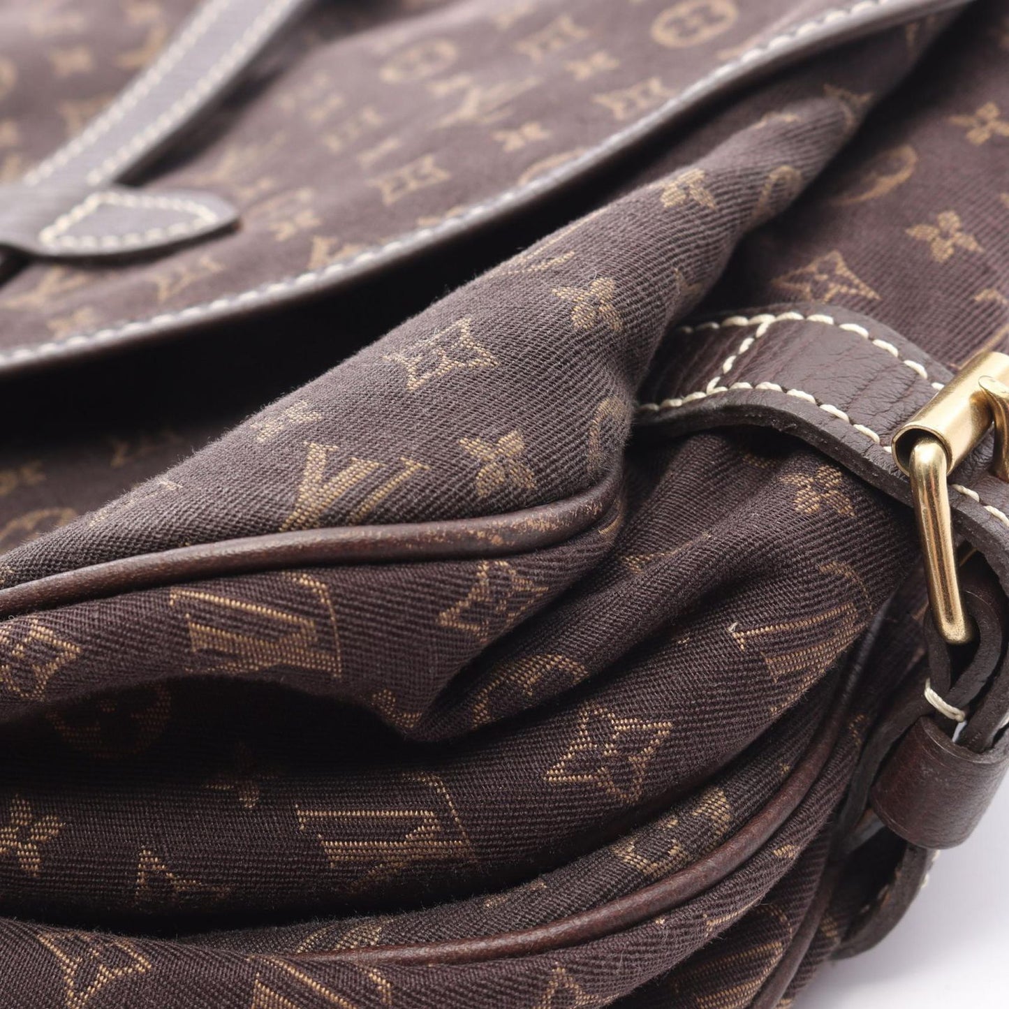 Louis Vuitton SoMure 30 Shoulder Bag in Ébène Canvas & Leather