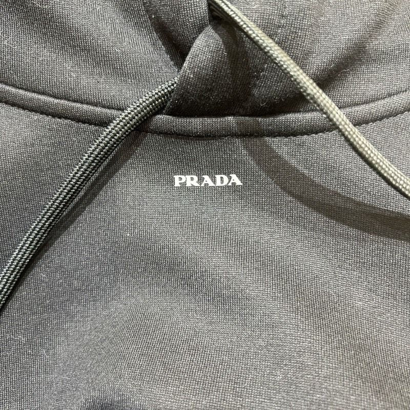 PRADA Logo Print Technical Parka - Black XXL - Exclusive Luxury