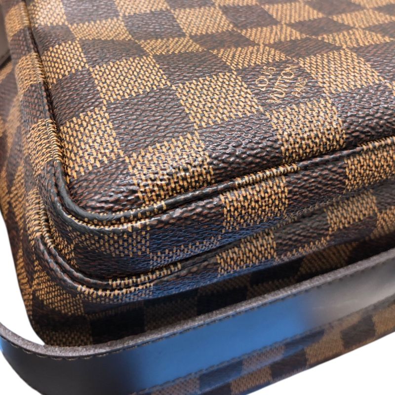 Louis Vuitton Naviglio N45255 Brown Damier Canvas Shoulder Bag