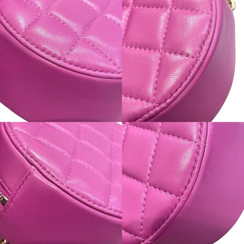 CHANEL Chain Shoulder Bag - Purple & Gold Hardware - Lambskin