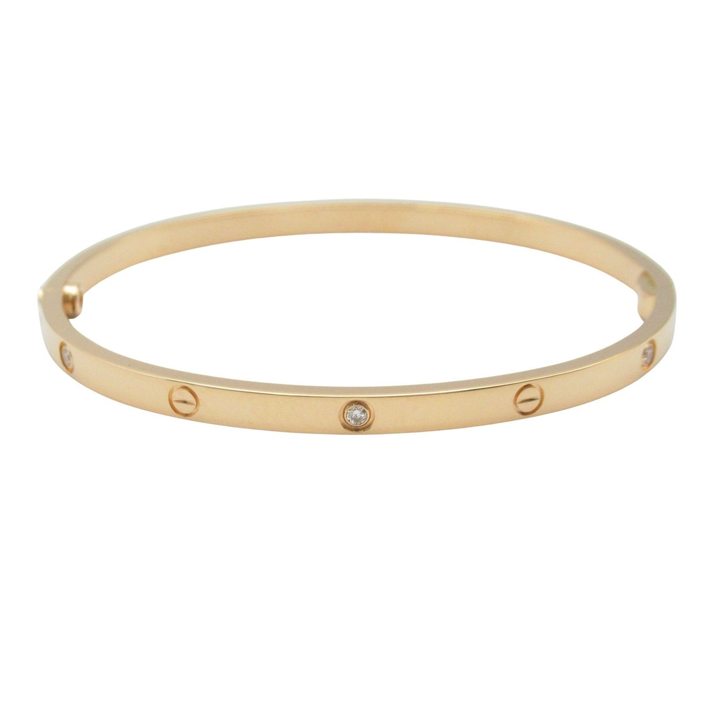 Cartier Love Bracelet SM 6PD in 18K Pink Gold with Diamonds