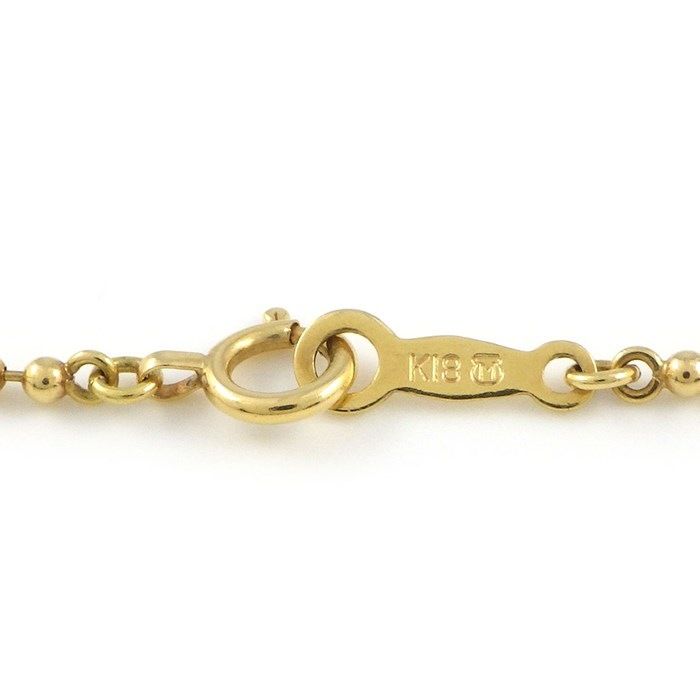 MIKIMOTO 7-Point Pearl Station Necklace in K18 Yellow Gold